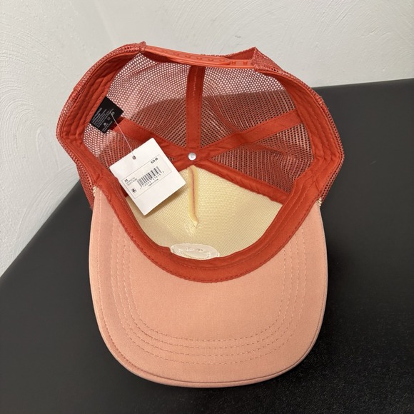 Altar'd State Smiley Face Trucker Hat Cap New NWT Dusty Rose Snapback‎ Unisex - Picture 5 of 6